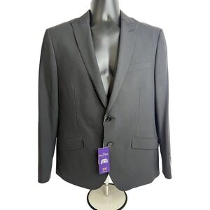 Savile Row Company Blazer Mens‎ 40S Black Brixton Two Button Formal Sport Coat